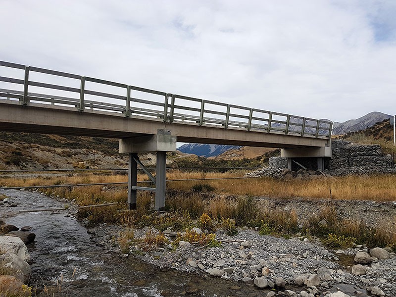 Formfour Stahlton Double Tee TT bridge at Hogsback, Mt Cheeseman Canterbury
