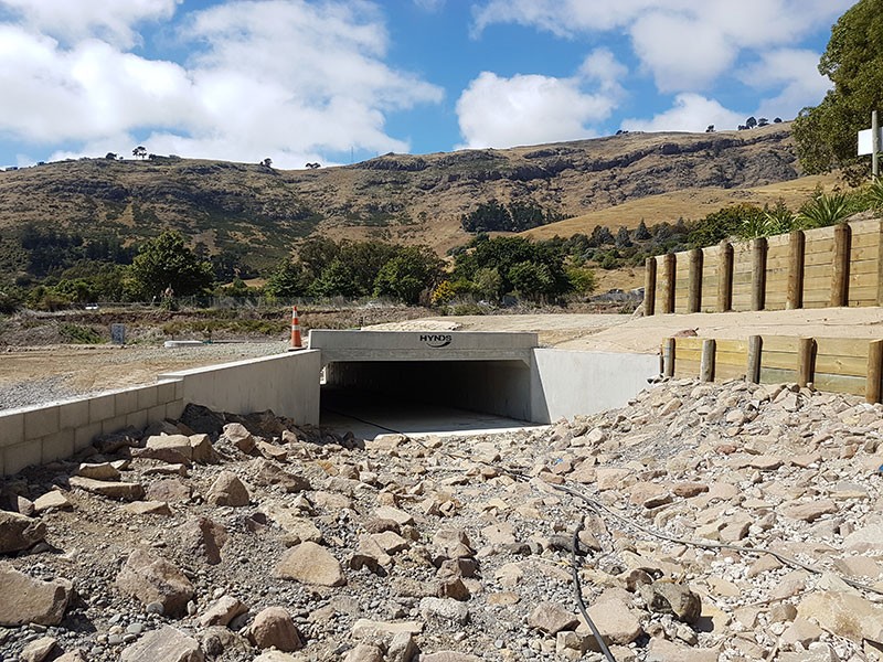 Completed Hynds Culvert Western View at Maltworks Christchurch