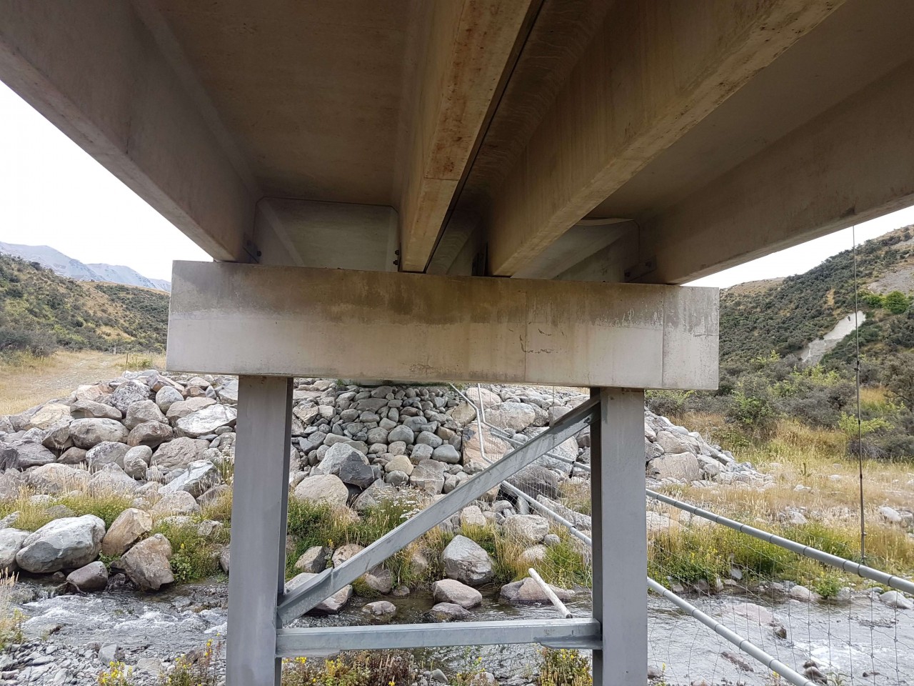 Stahlton Double Tee TT Concrete Bridge at Mt Cheeseman Canterbury
